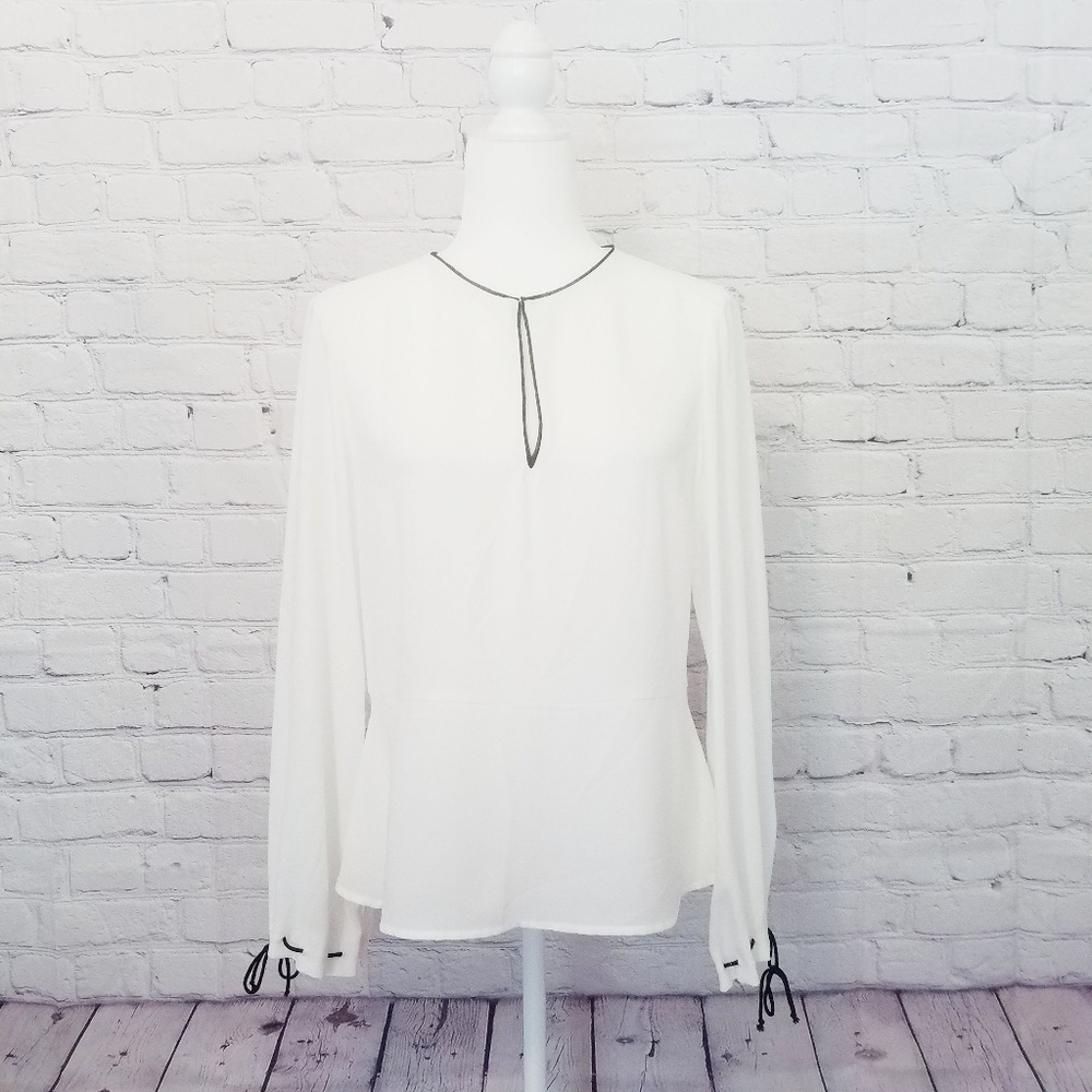 Zara Basic White Top Size M